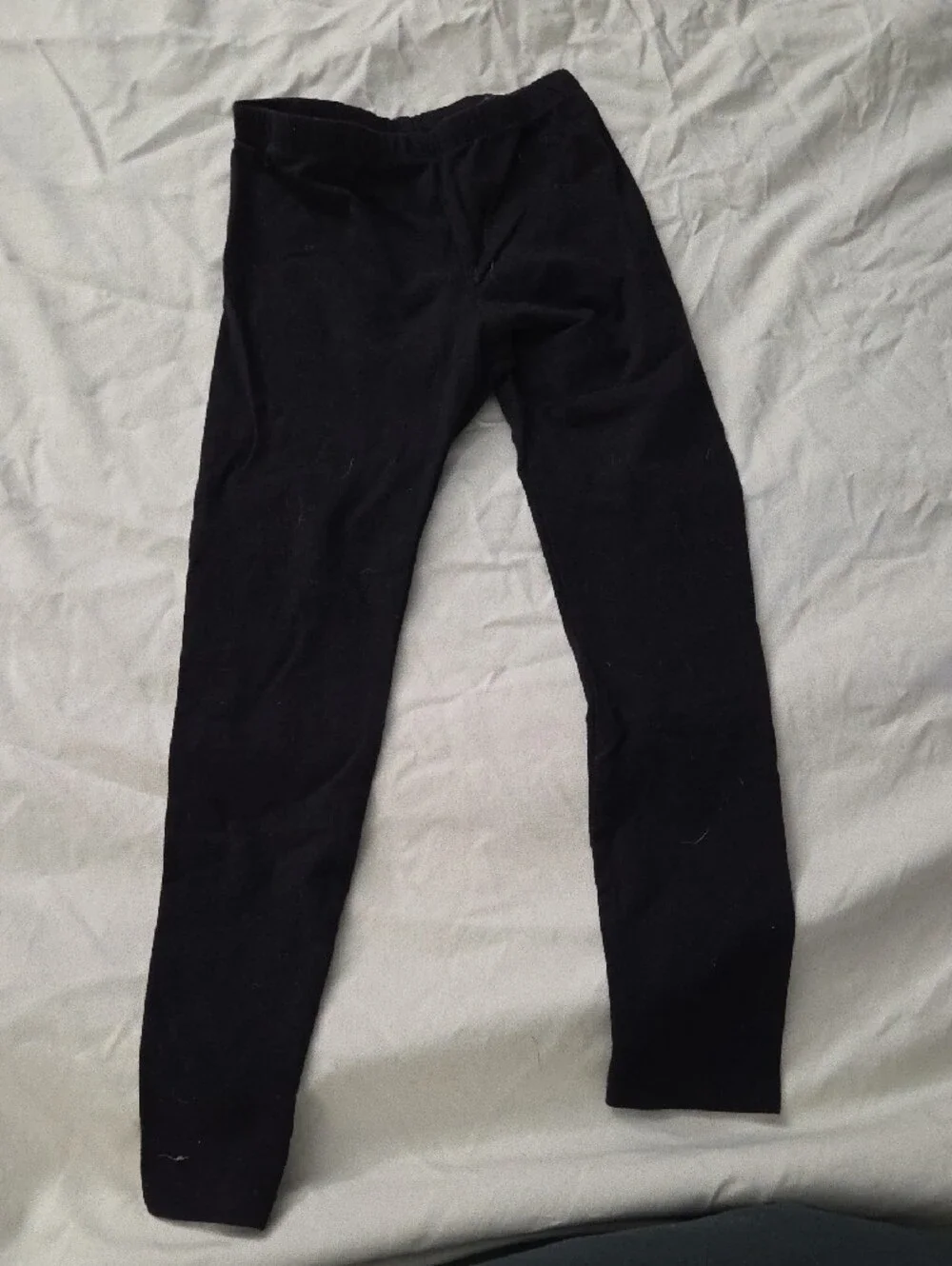 Children's Place Girls' Cotton Leggings Set - Black and Magenta - Size 7/8